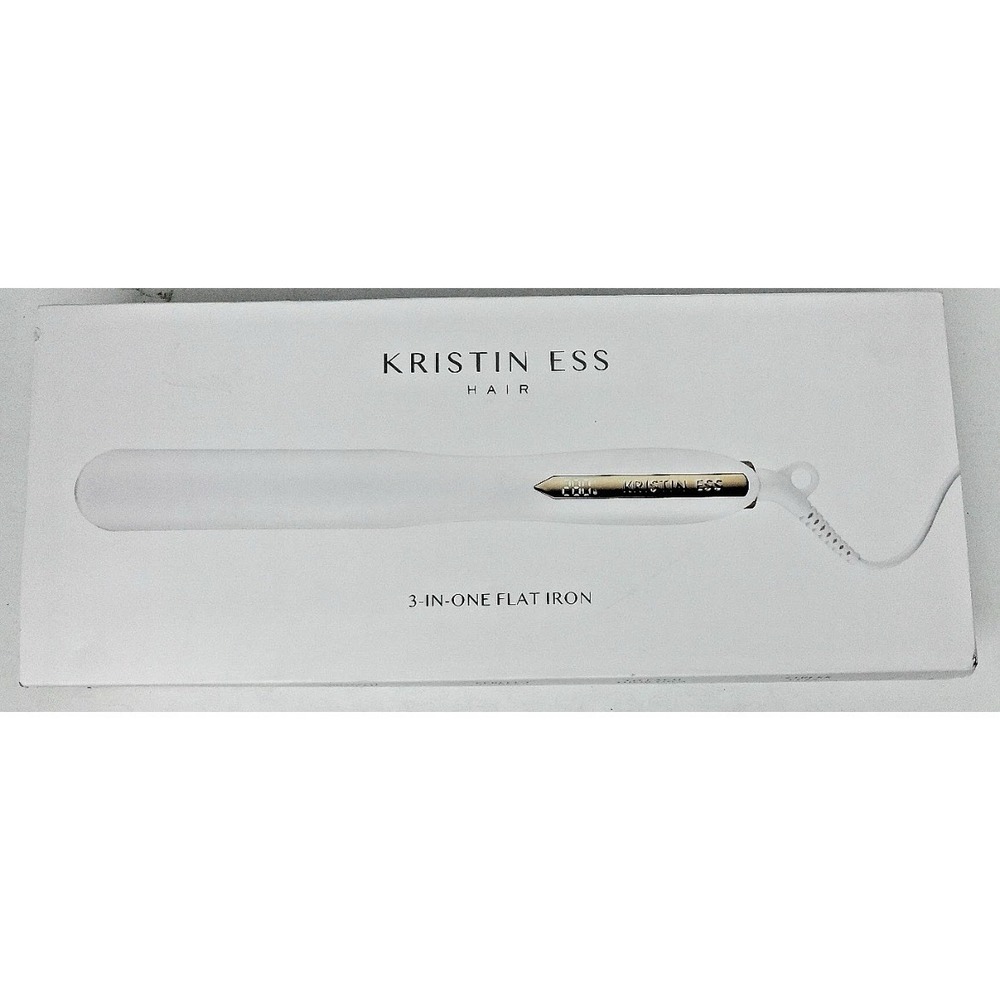 Kristin Ess 3-in-1 Titanium Flat Iron - 1 1/4 inch Curl Or Straight Frizz Contro